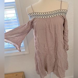 Mauve tunic dress